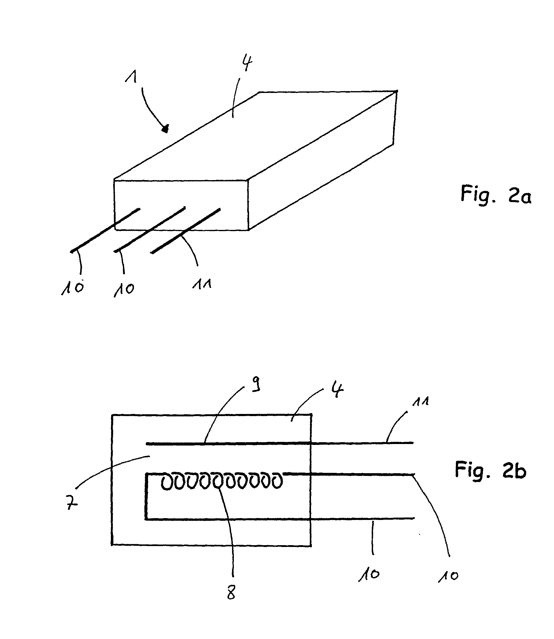 Heatable gas sensor and method for the production thereof