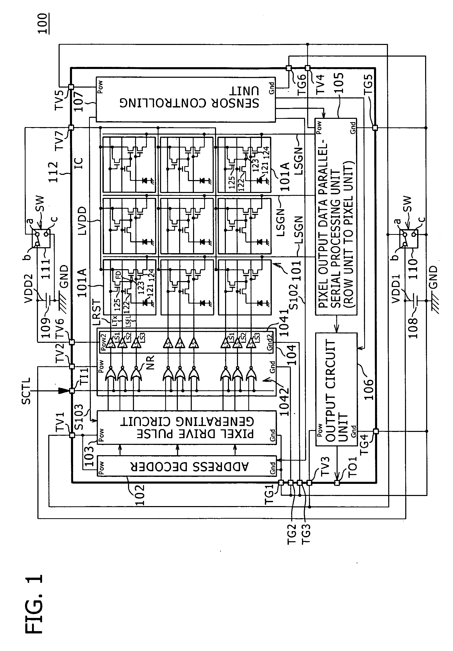 Pixel drive circuit, image capture device, and camera system