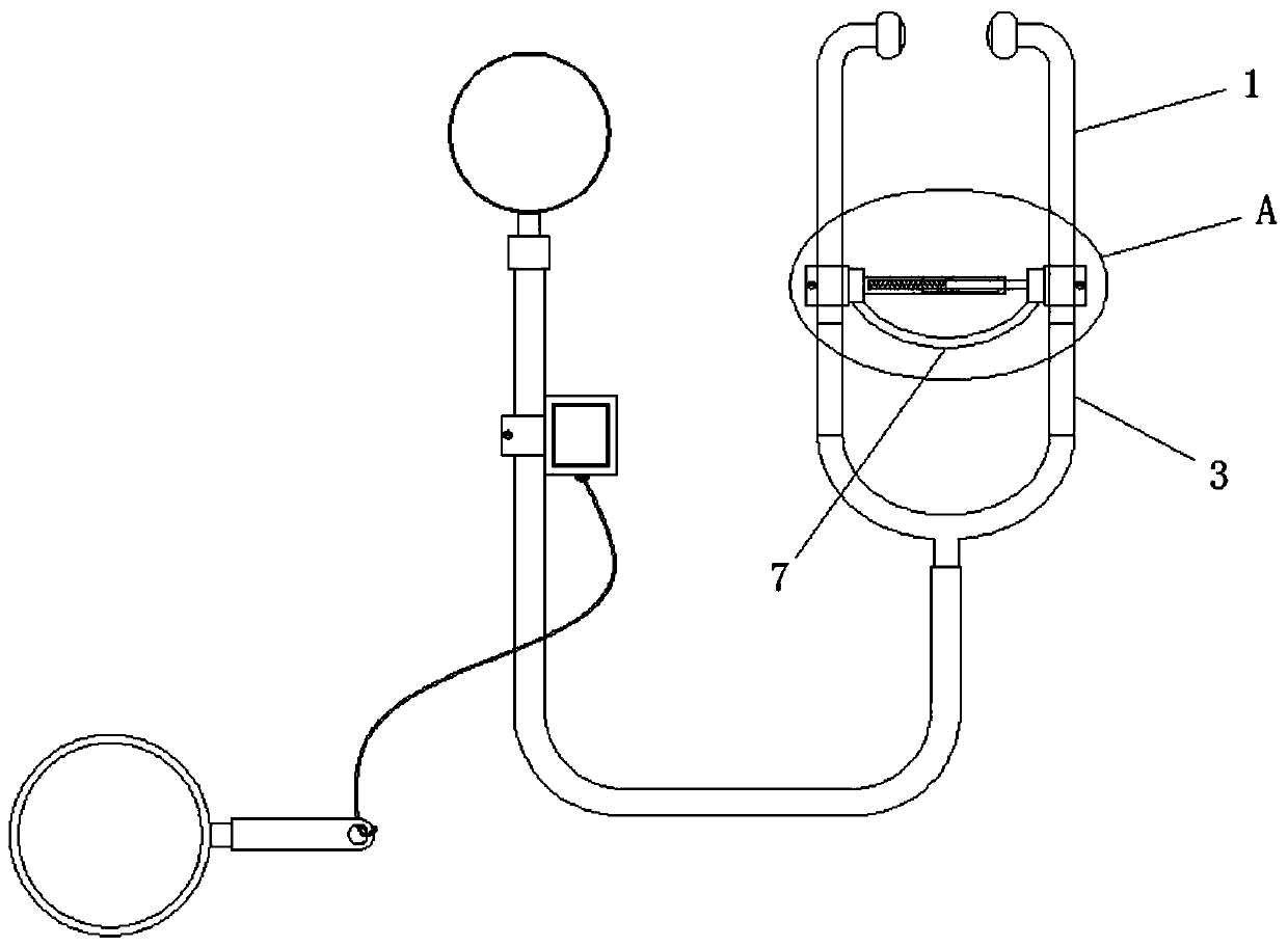 Clinical medical multi-functional stethoscope used in department of cardiology