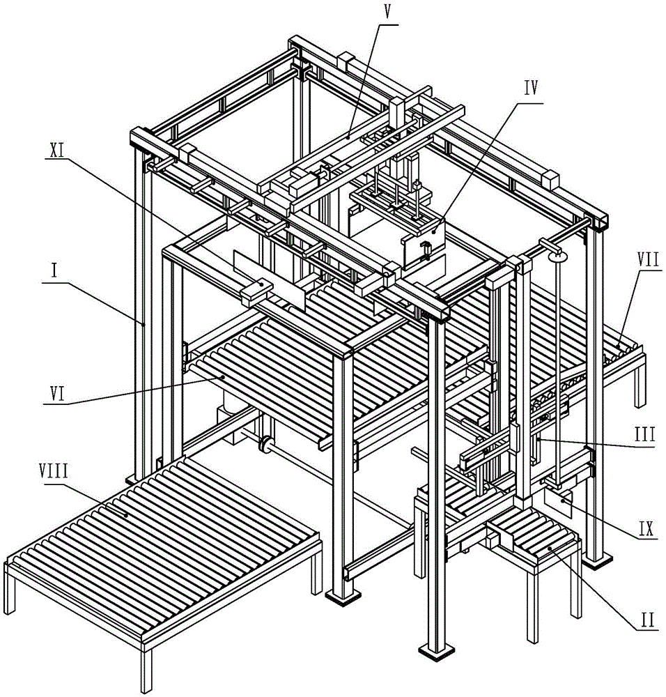 Paperboard stacking device and paperboard stacking machine