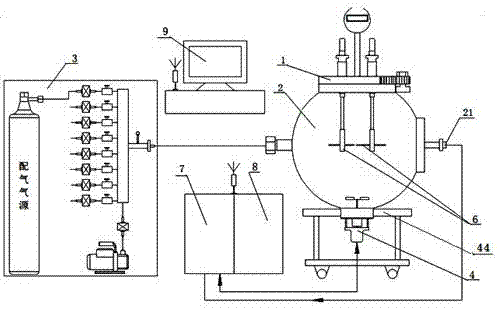 Combustible Gas Limiting Oxygen Concentration Parameter Measuring Device and Operation Method