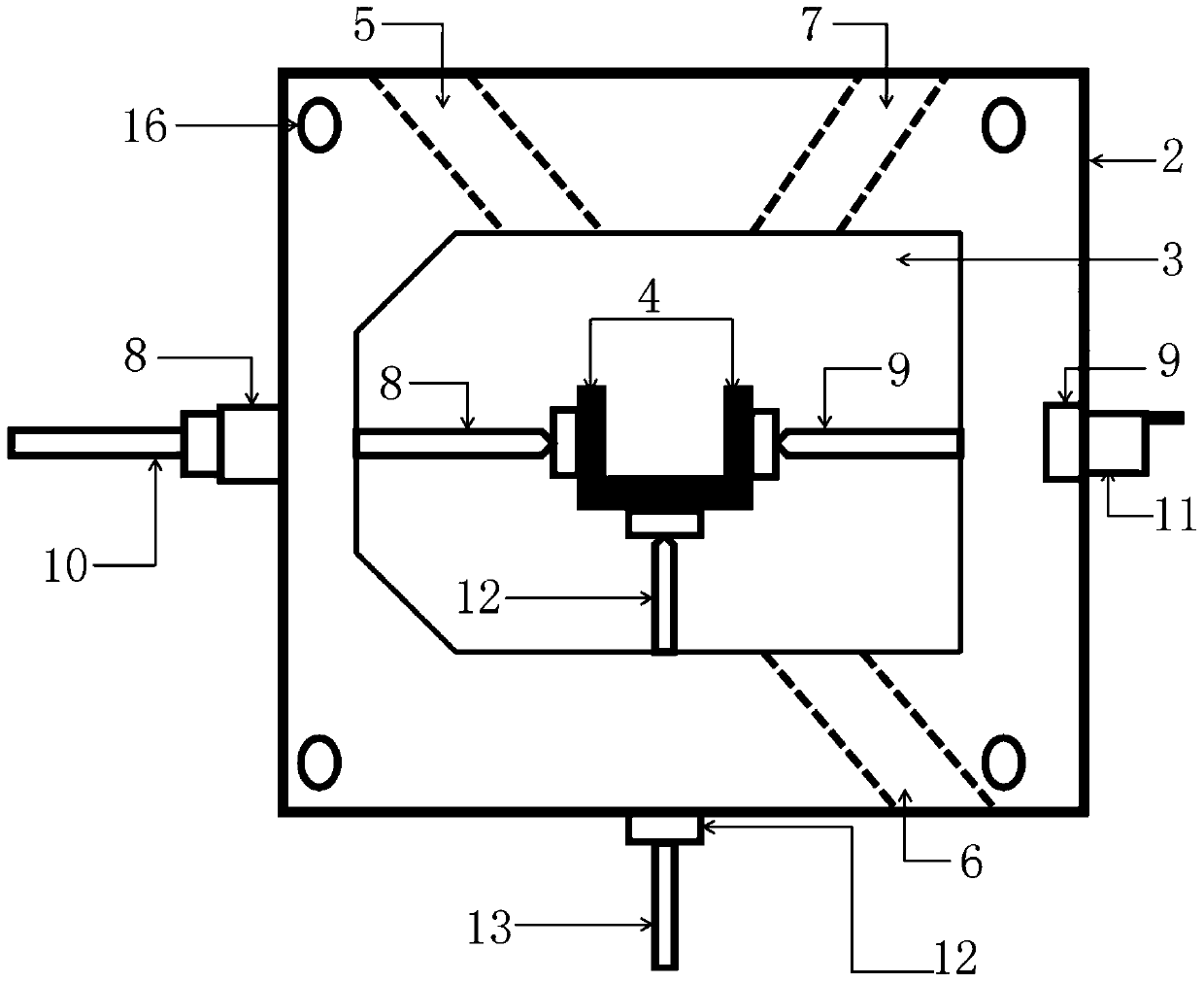 Shielding device for measurement of neutron residual stress in radioactive samples