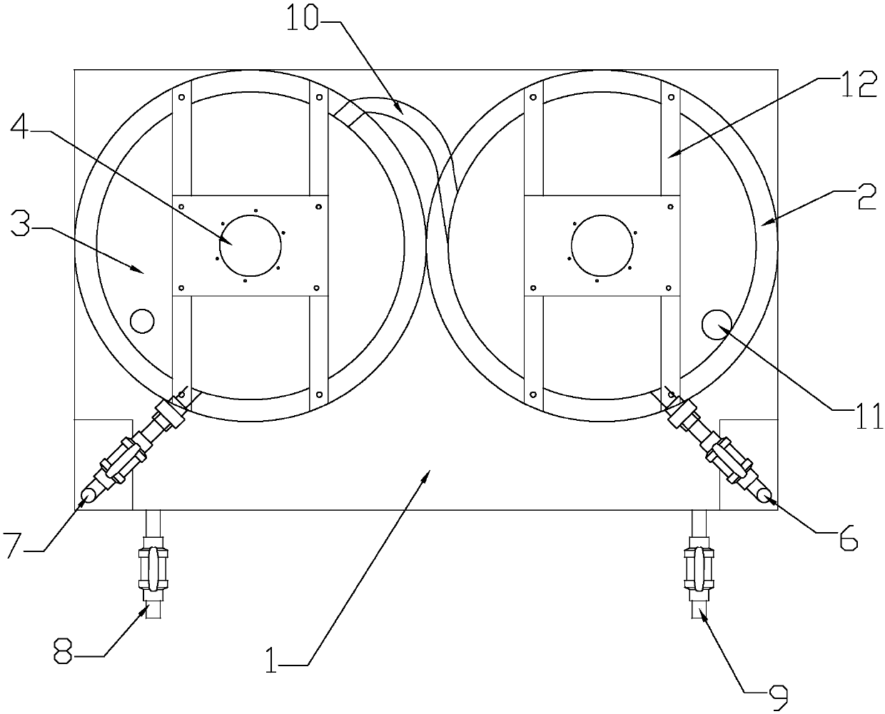 Tandem chemical feeding device