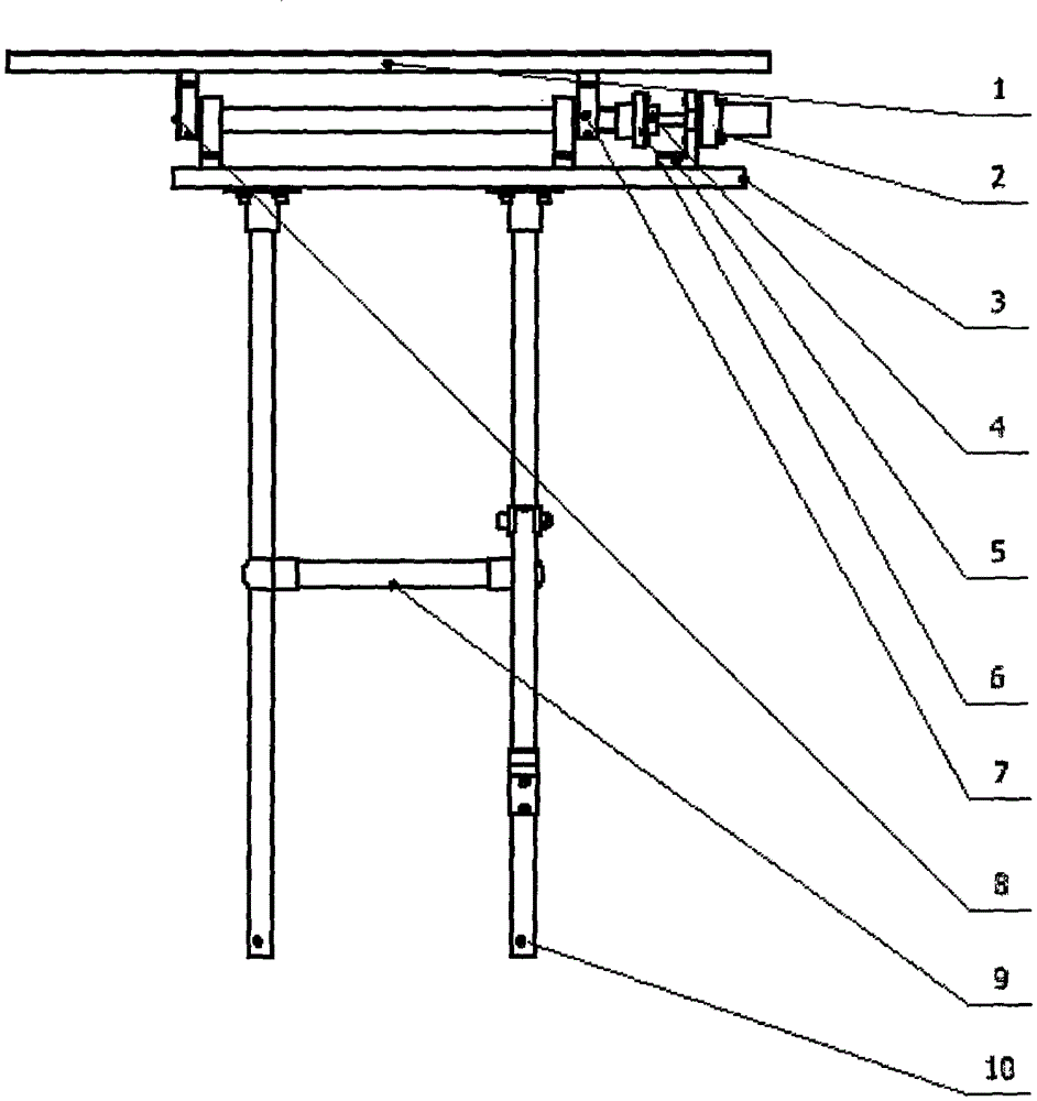 Shipboard aircraft stable taking-off and landing device and control method