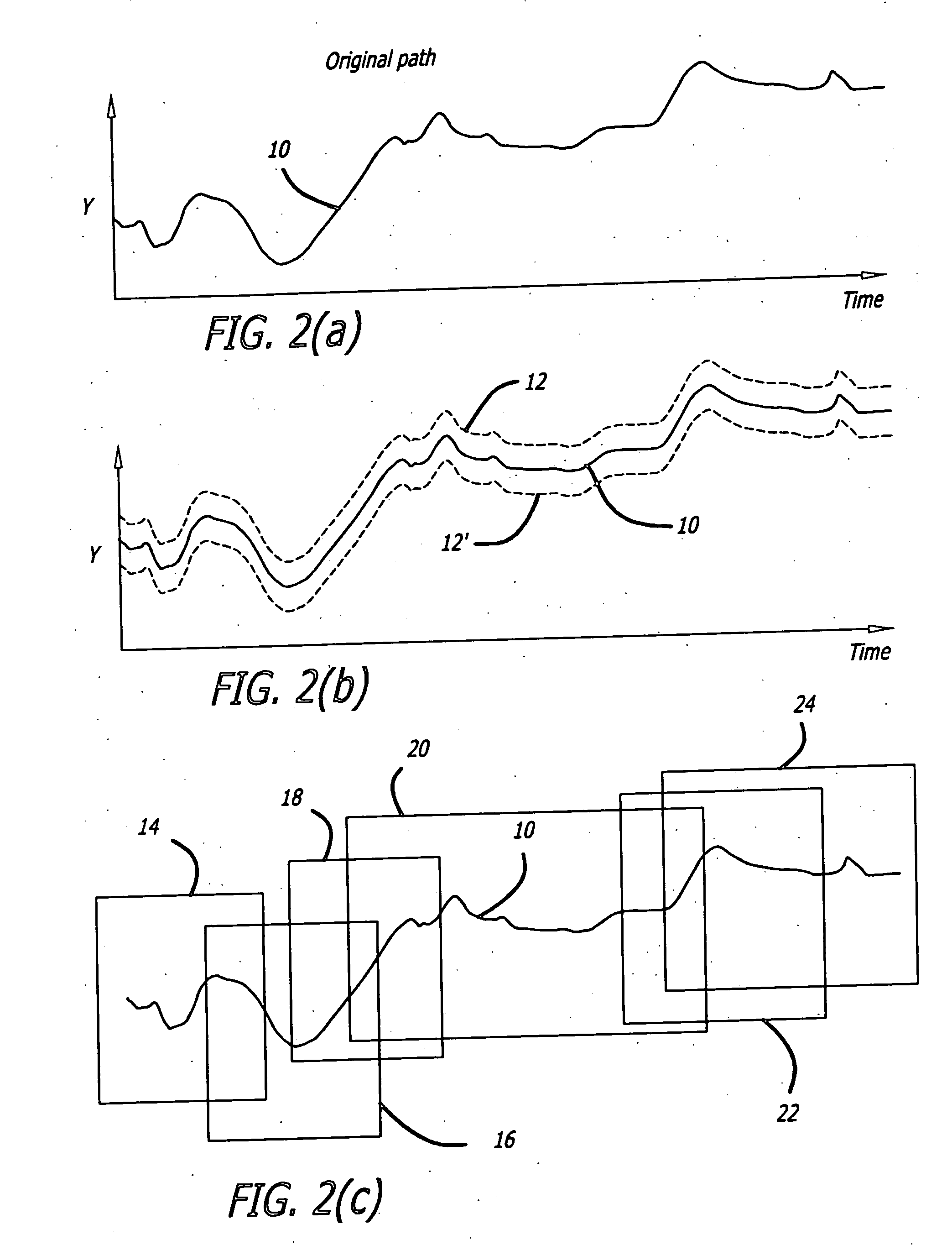 Method for image stabilization by adaptive filtering