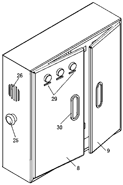 Disassembling-and-assembling-facilitating anti-theft power cabinet