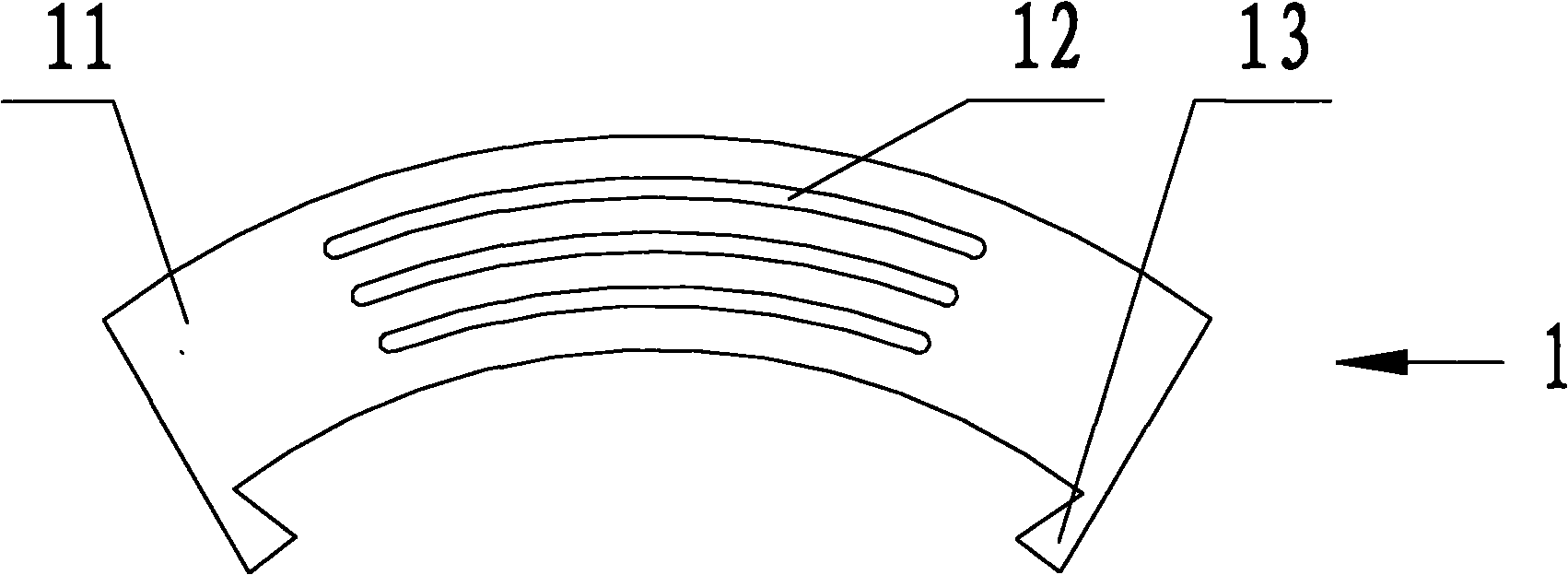 Fan-shaped cushion block for converter transformers and installation method thereof