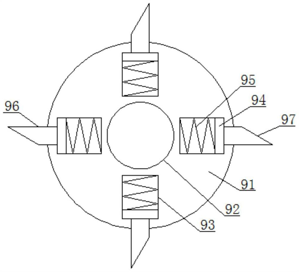 A raw material mixing and stirring device for snail mud production