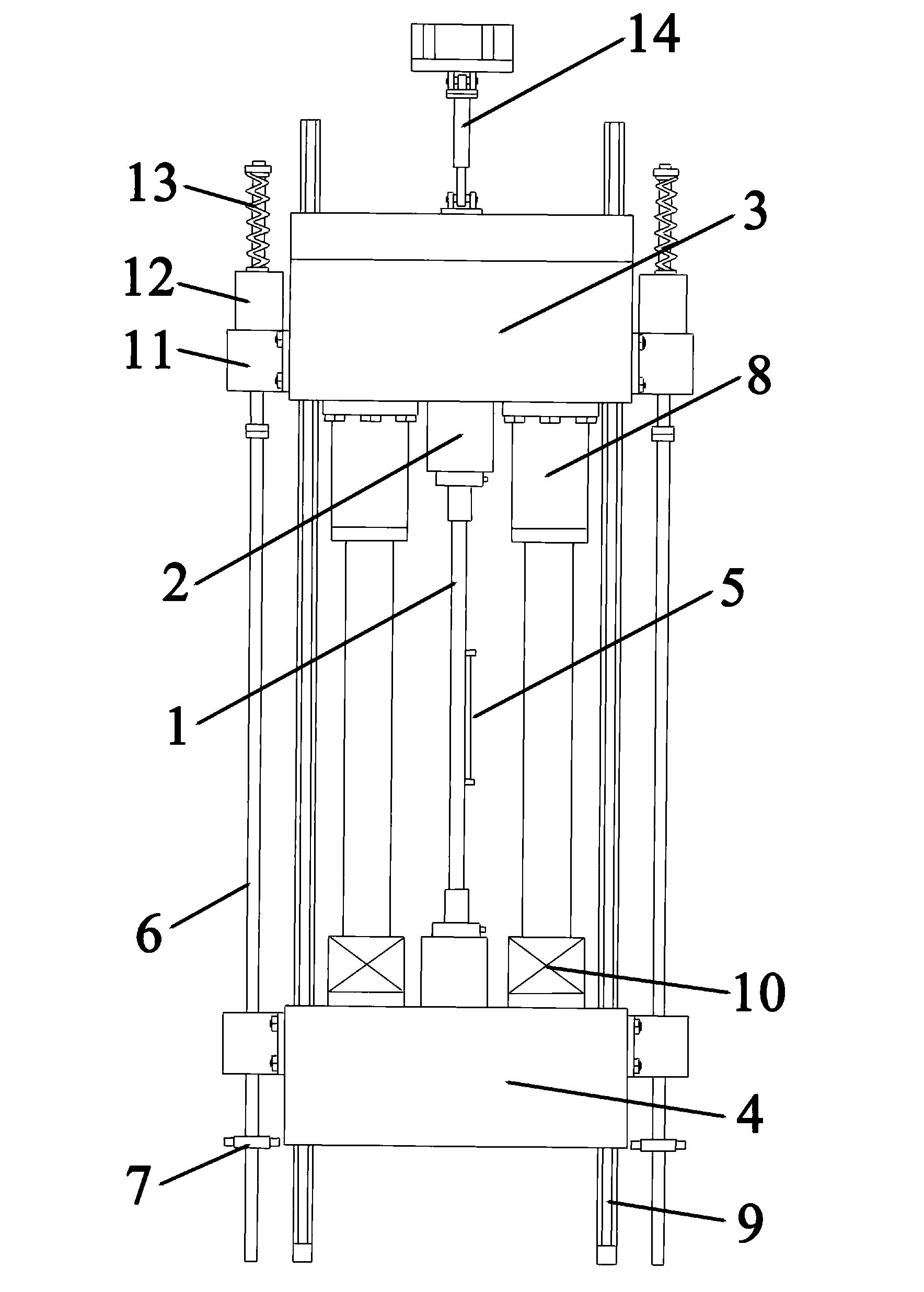 Buffer device for super-heavy-load tensile tester