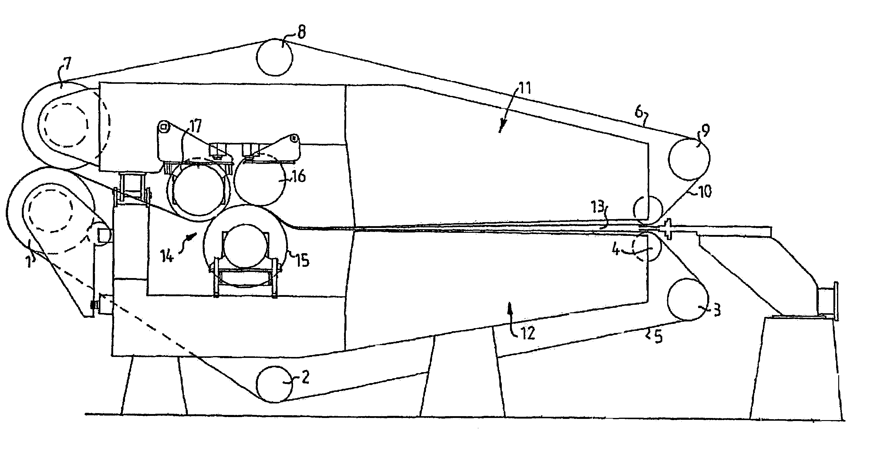 Twin-wire belt press