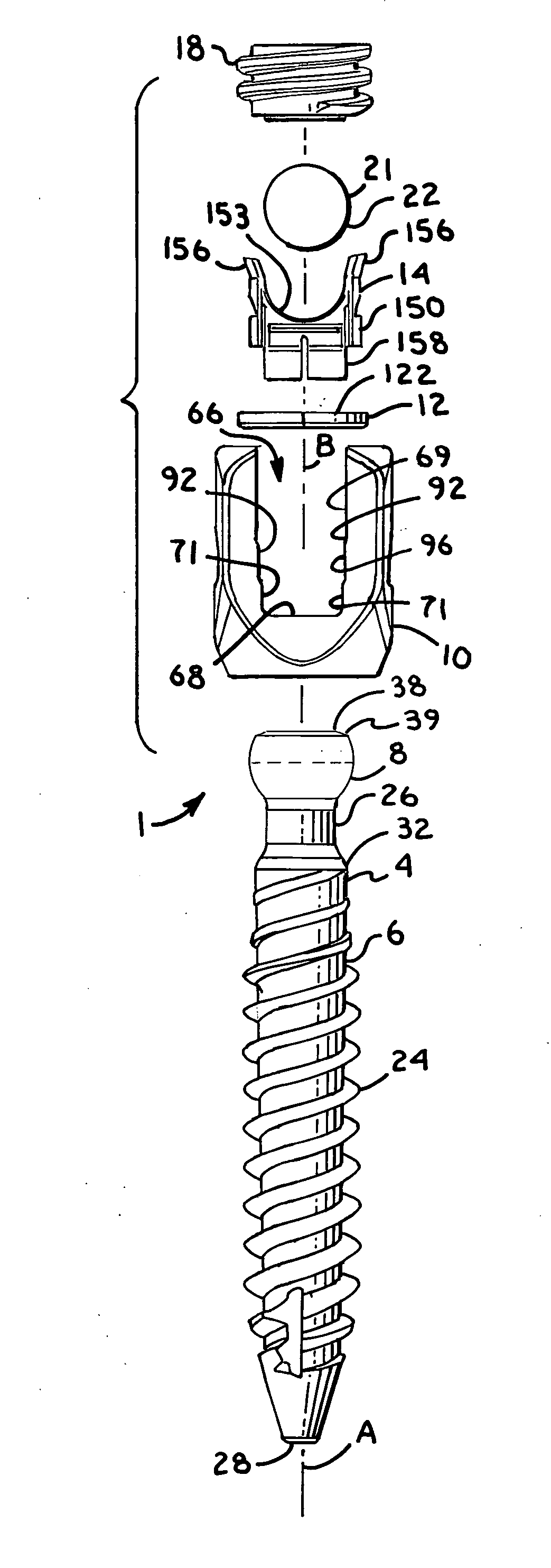 Polyaxial bone anchor with open planar retainer, pop-on shank and friction fit insert