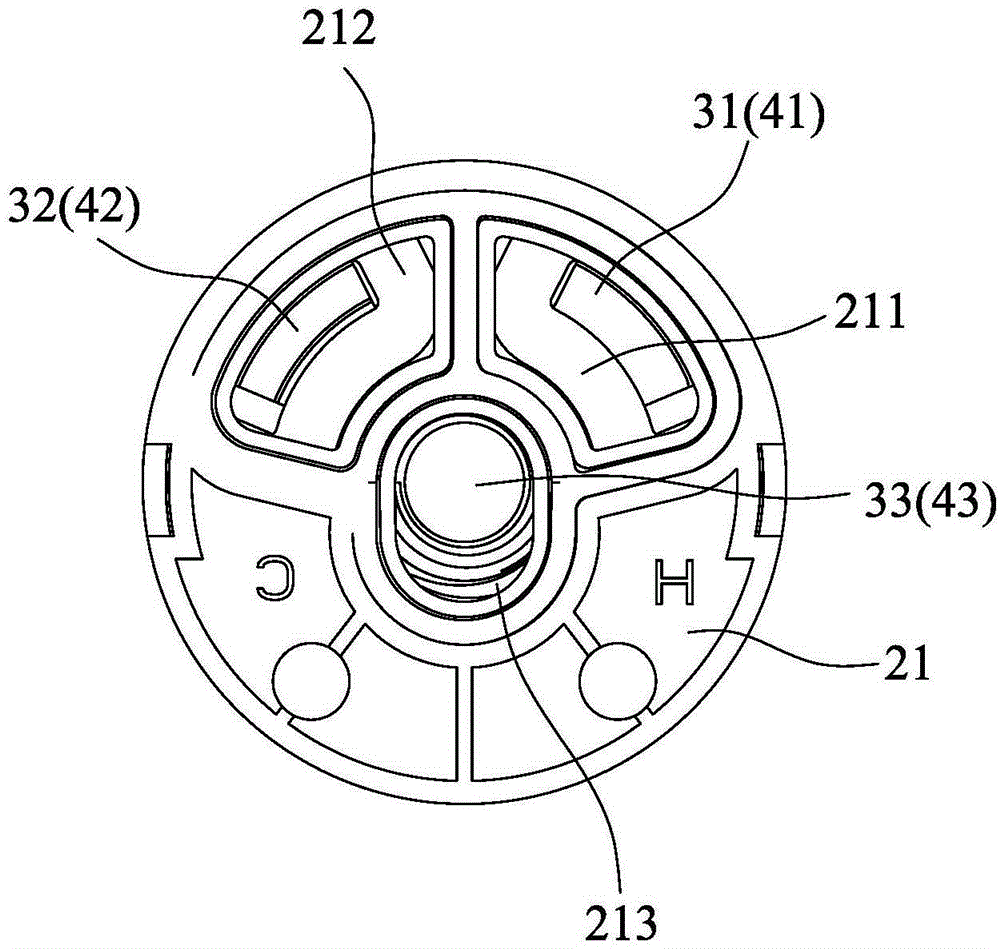 Temperature control valve element