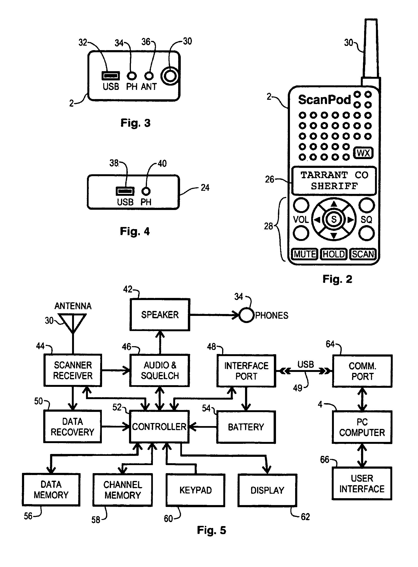 Radio scanner programmed from frequency database and method