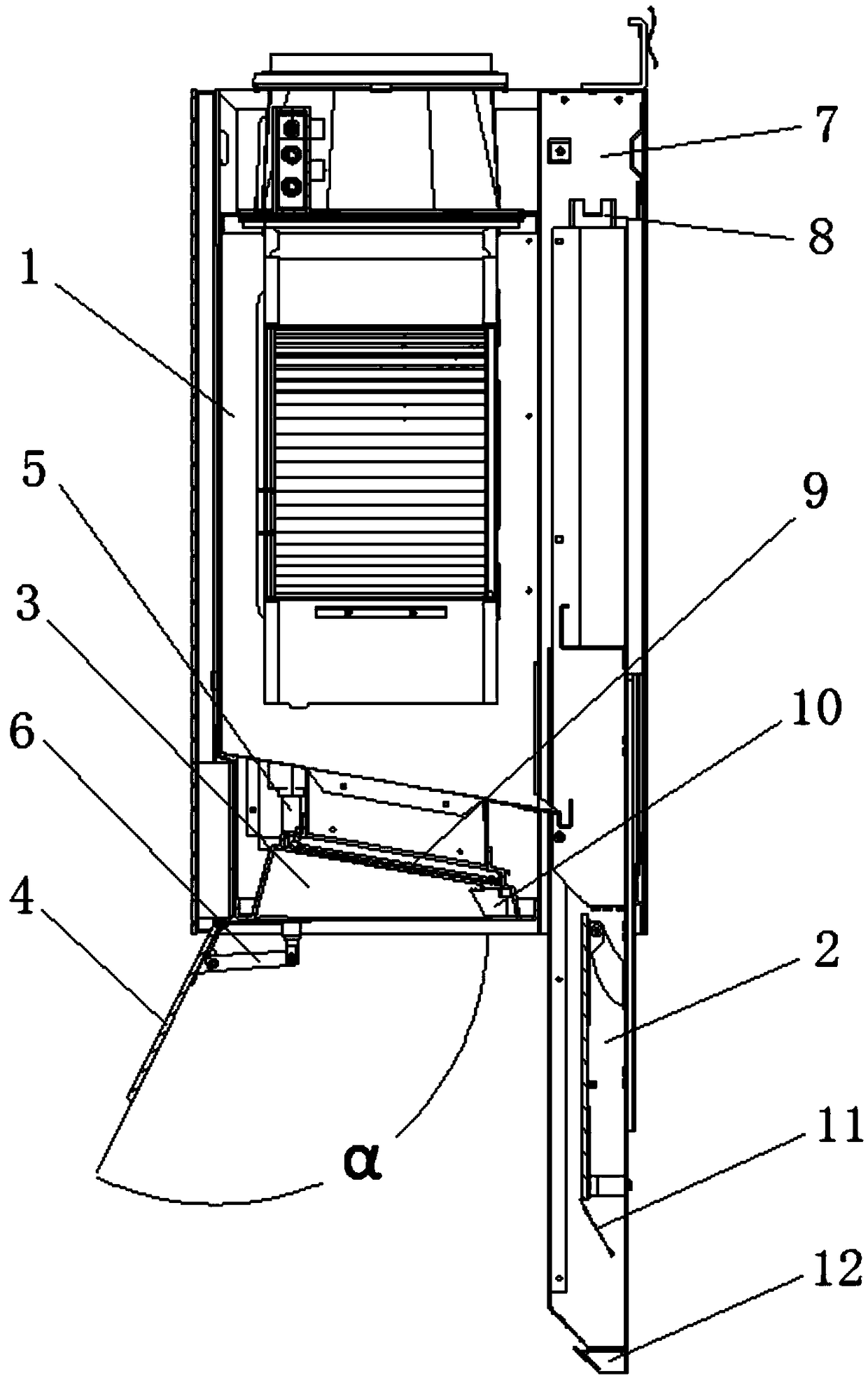 Full-embedded range hood and opening and closing control method thereof