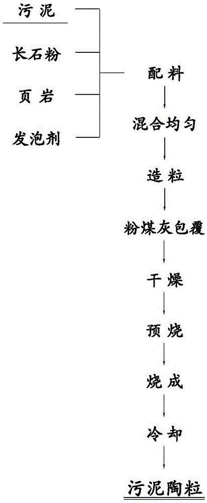 Fly ash coated sludge ceramsite and preparation method therefor