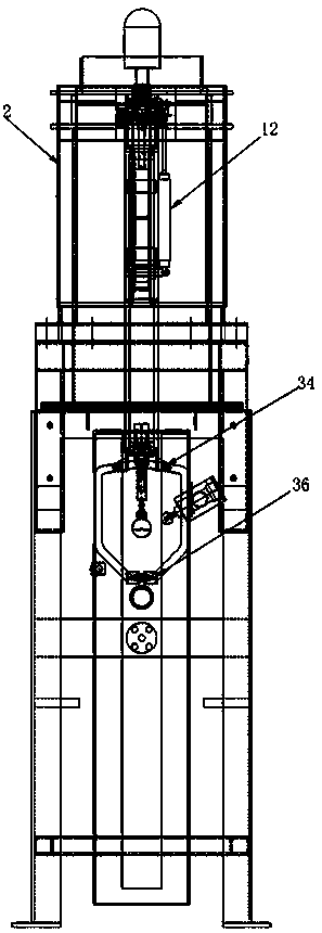 Packaging machine capable of taking bags, filling bags and transferring bags automatically