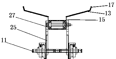 Packaging machine capable of taking bags, filling bags and transferring bags automatically