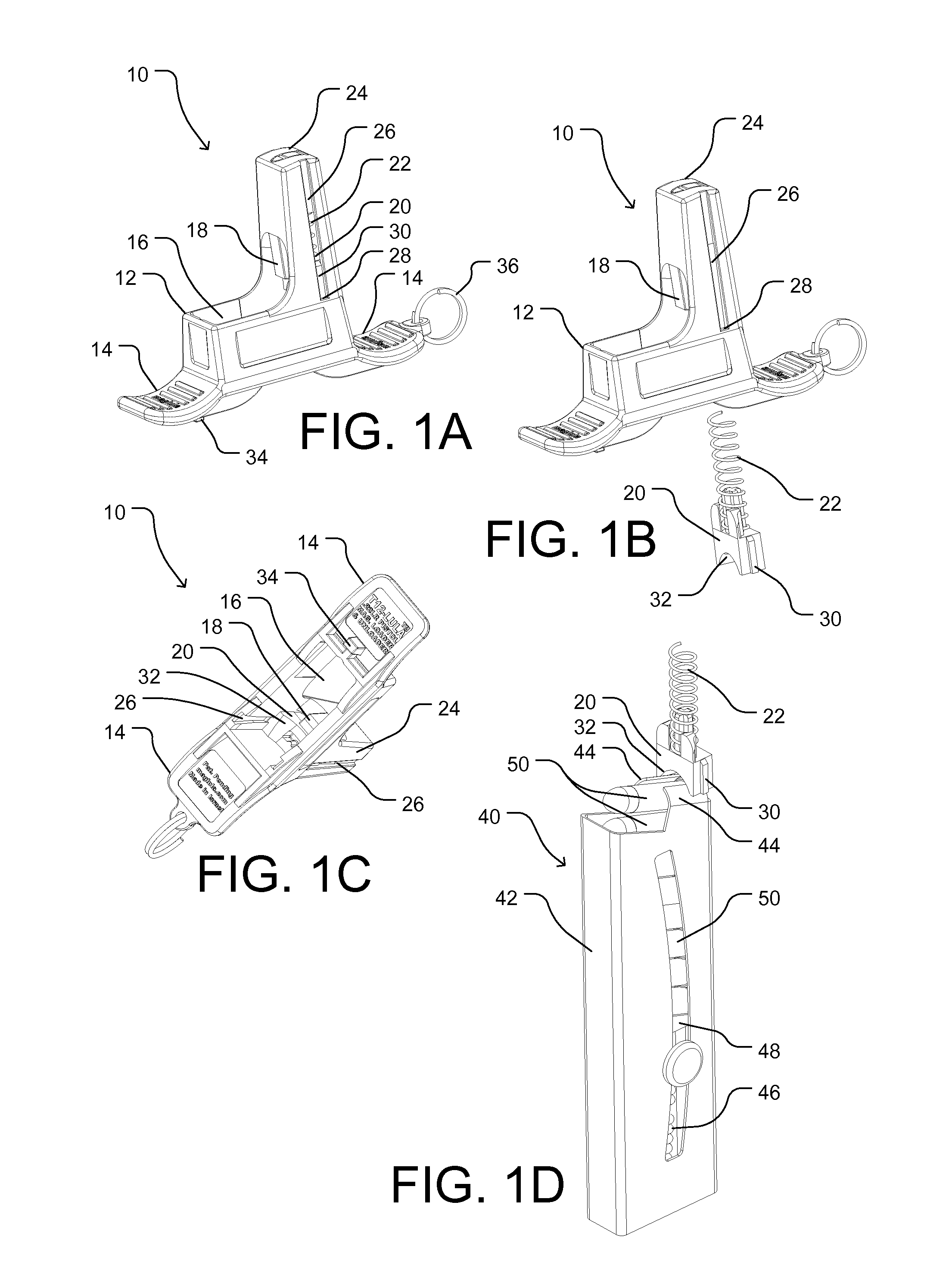 Self-raising magazine loader