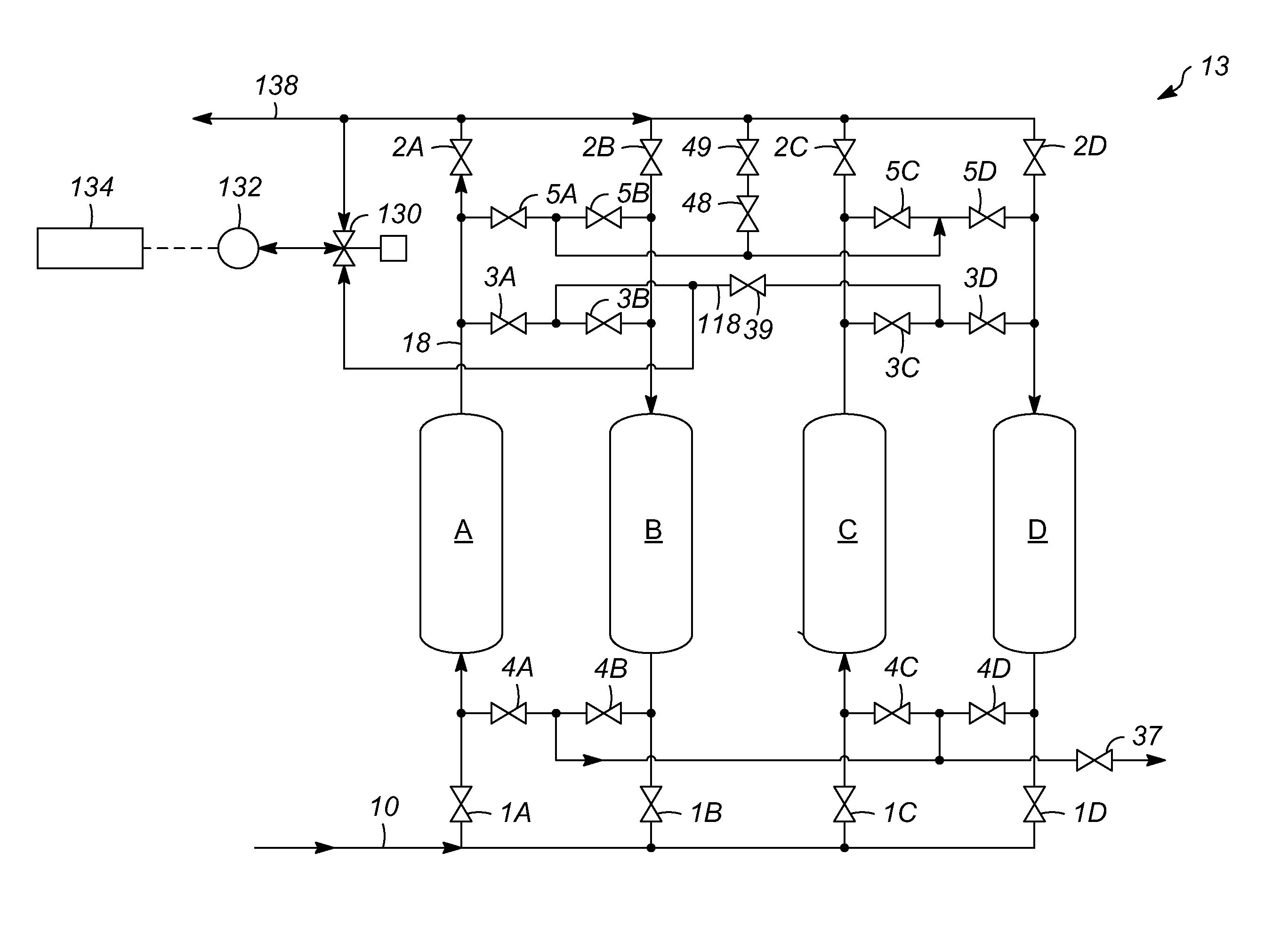 Methods for controlling impurity buildup on adsorbent for pressure swing adsorption processes