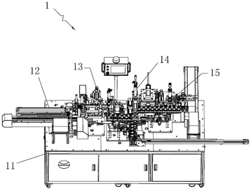 A micro motor automatic assembly machine