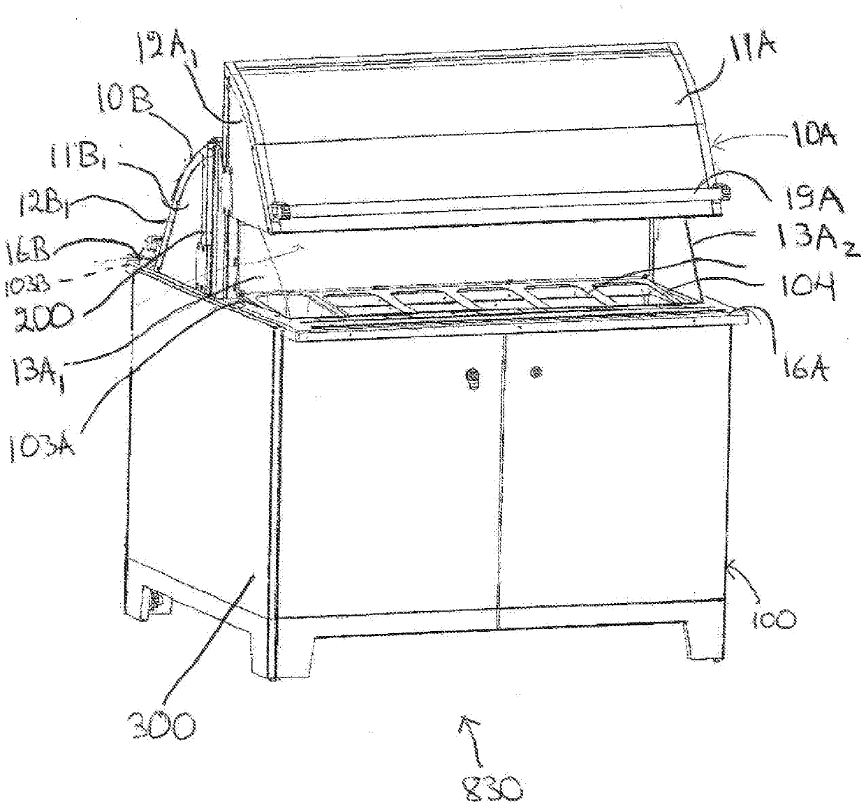 A monitoring and controlling system for a food bar arrangement and a food bar arrangement with such a system