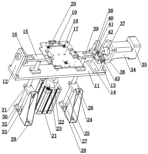 The cob surface light source lifting and conveying device of the packaging machine for product packaging