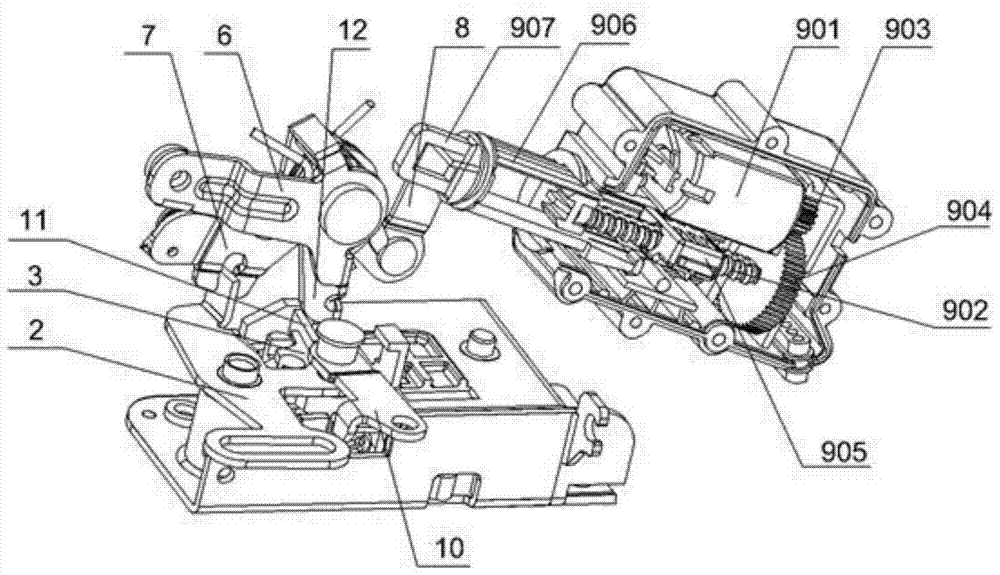 Central door locking with anti-mislocking mechanism