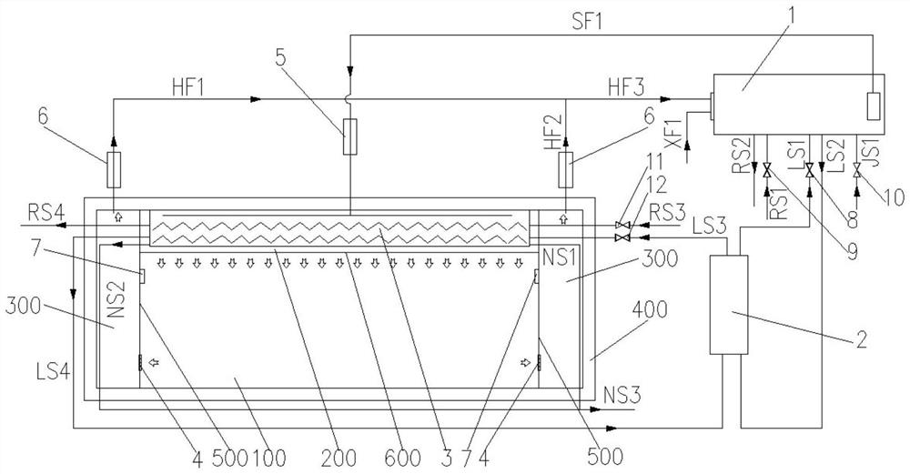 Air conditioning system of low-temperature laboratory