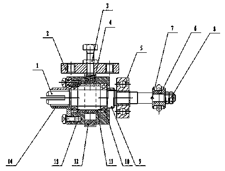 Friction power device used for tube rotation