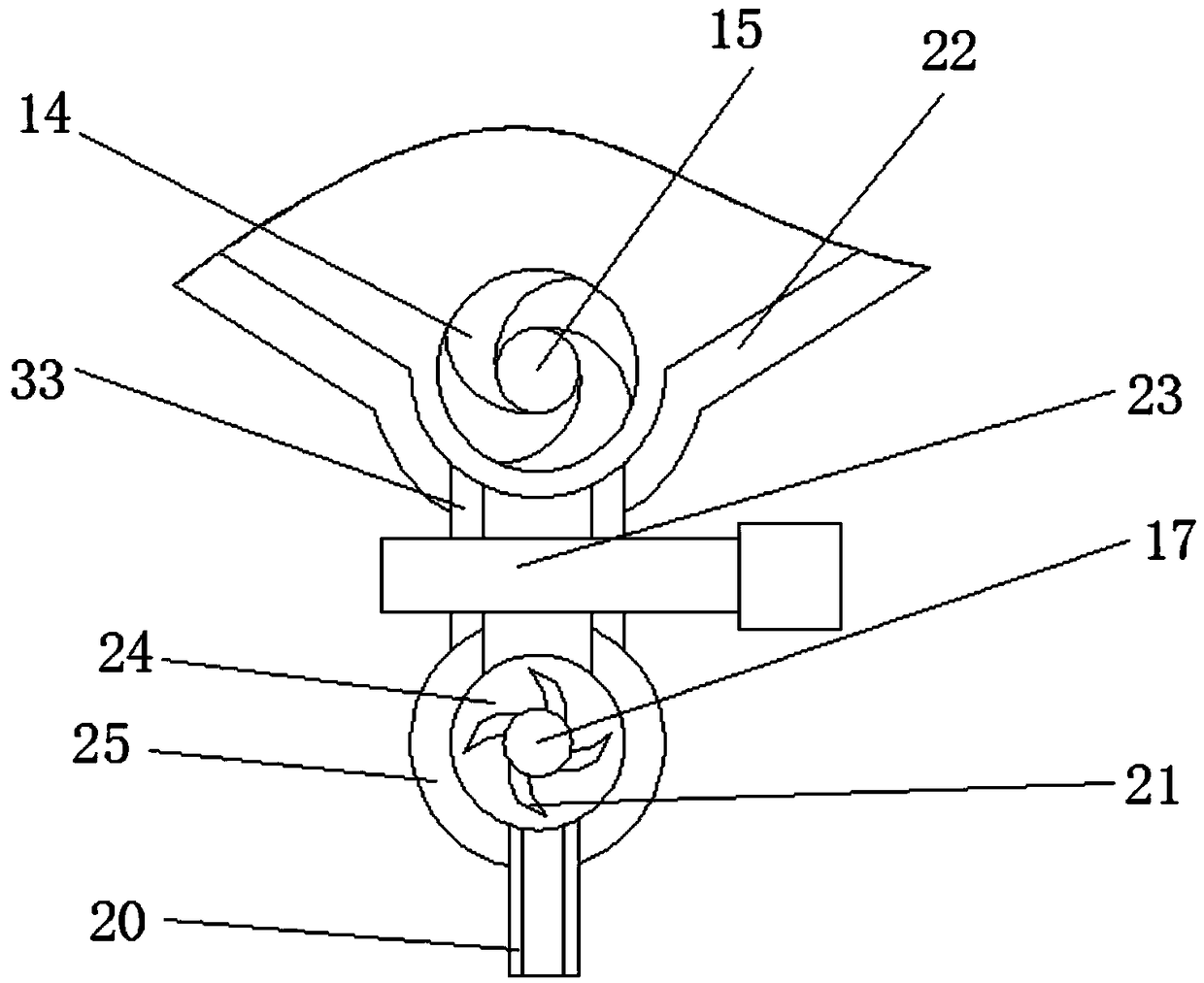 Automatic seeding device for agricultural tillage