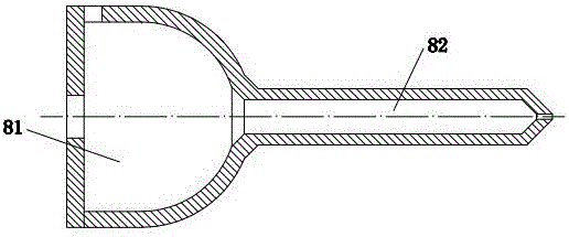 Injection molding device with spherical rotor