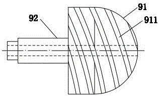 Injection molding device with spherical rotor