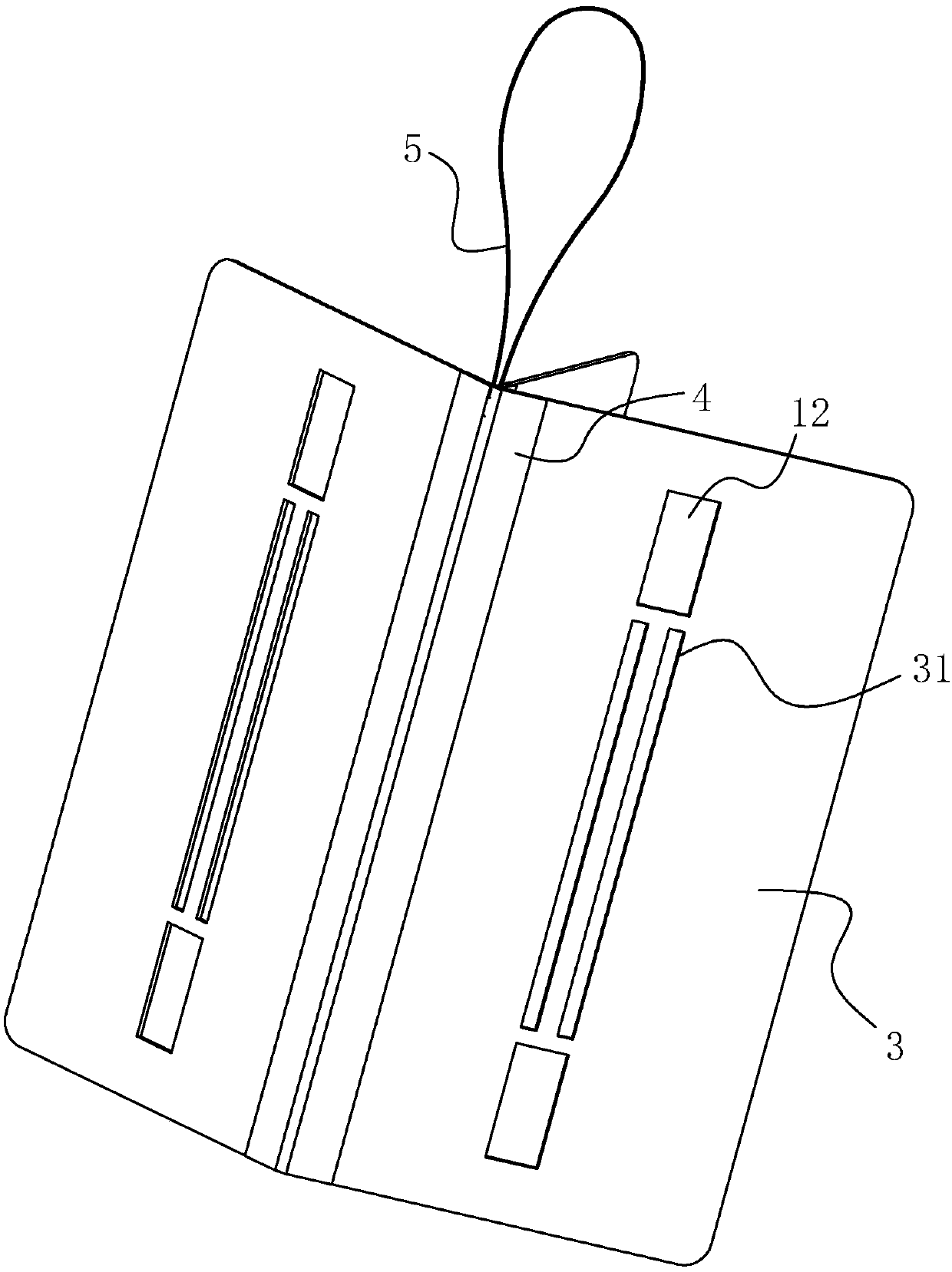 Pocket zipper sewing formwork