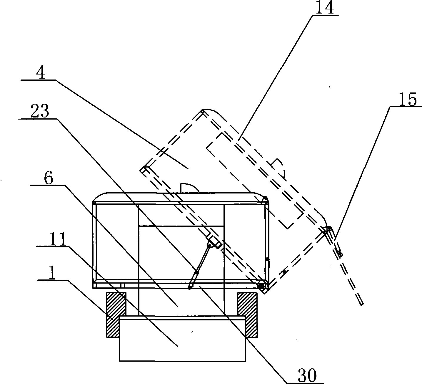 Purely sweeping type road sweeper