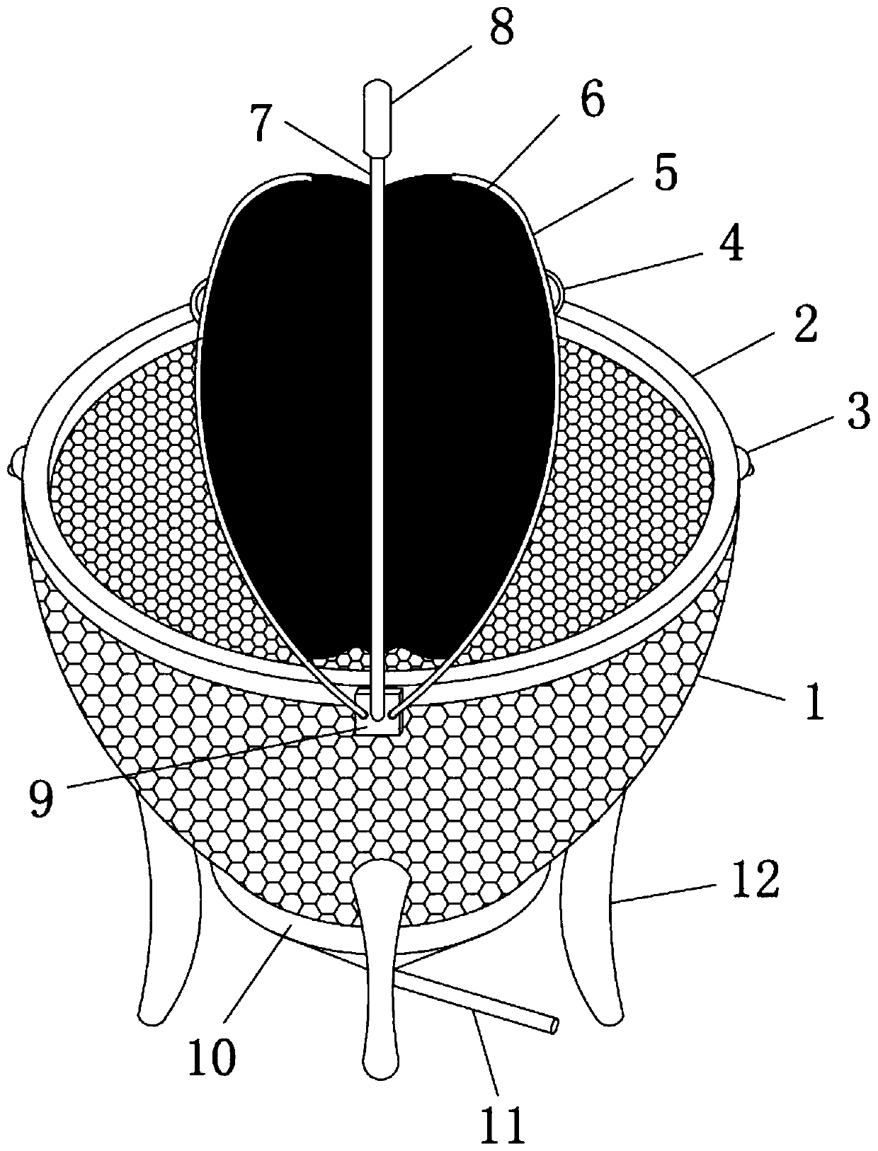 Multifunctional dustproof handle basket