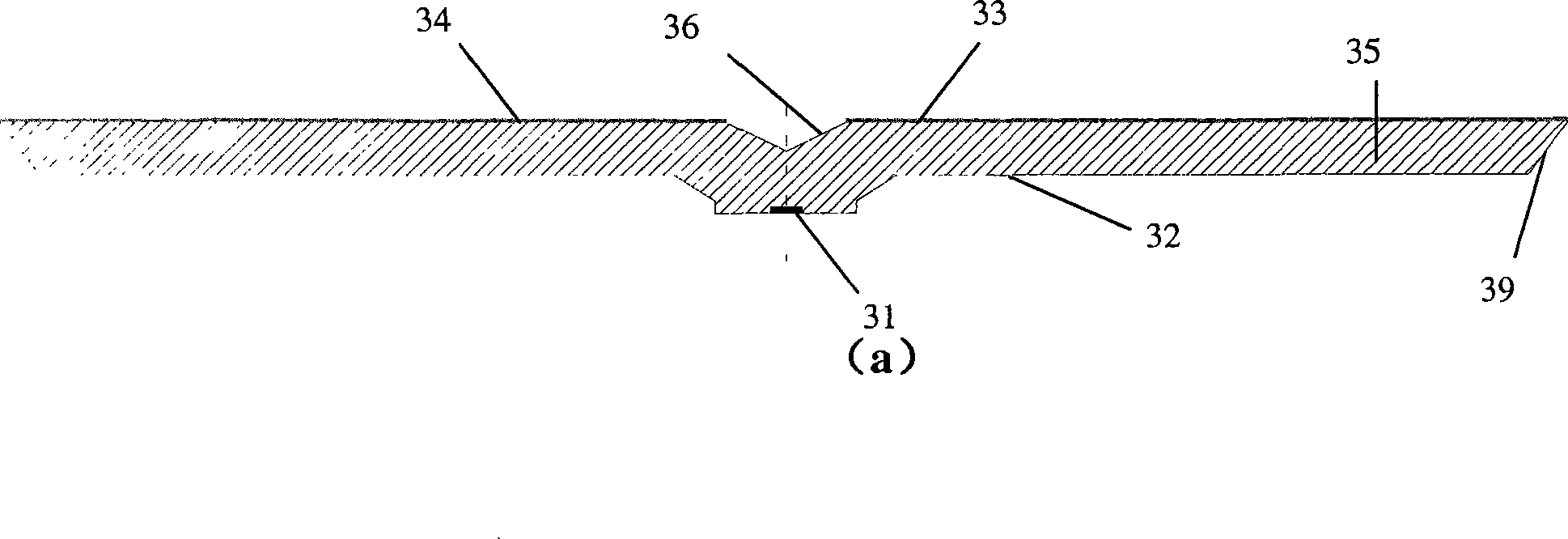 Face light source module based on LED