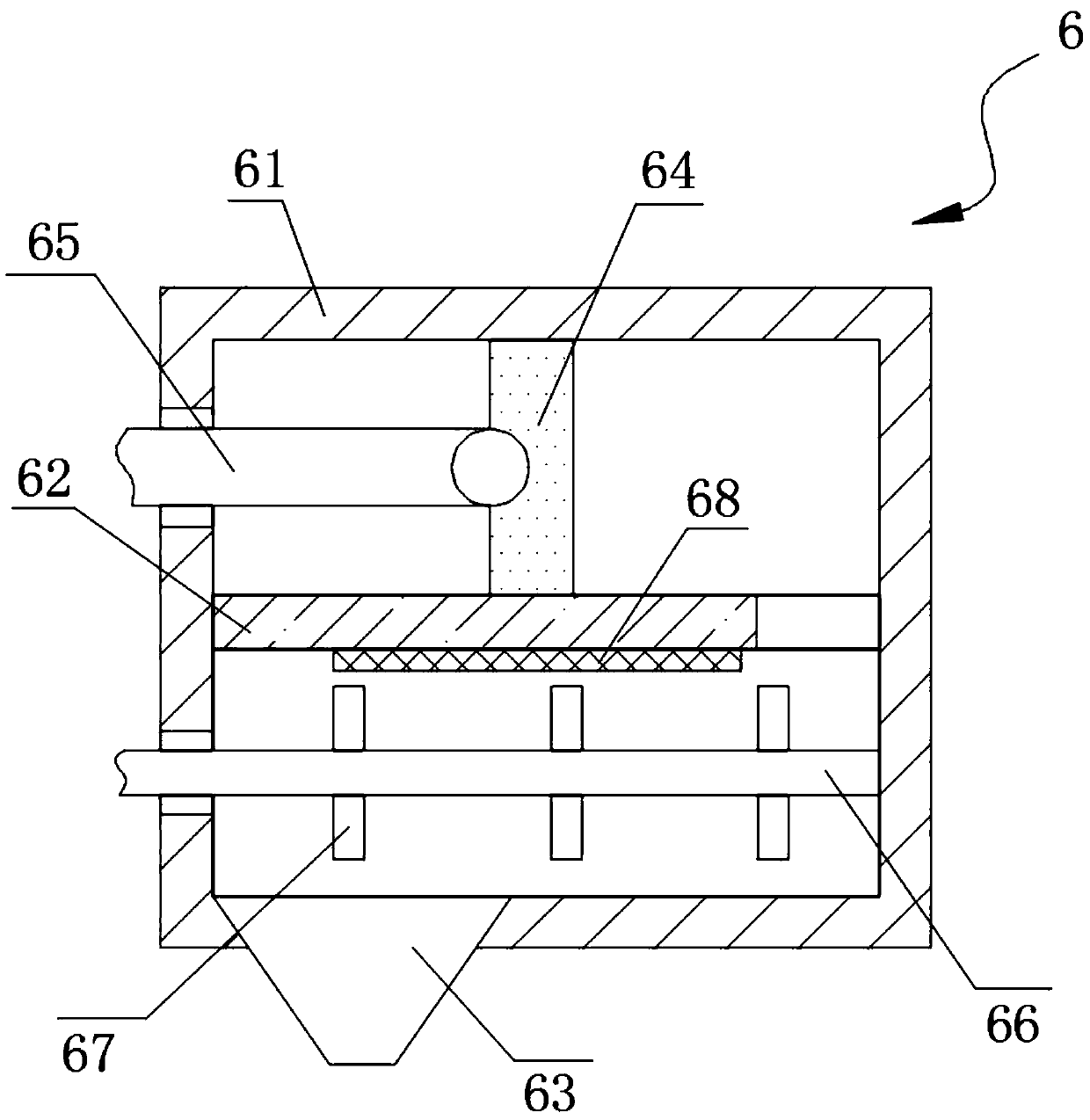 Auxiliary material filling device for cable