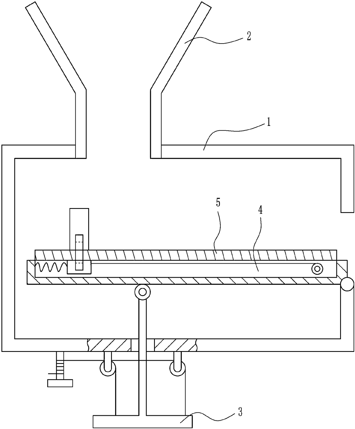 A magnetic separation device for separating impurities in rare earth permanent magnet materials