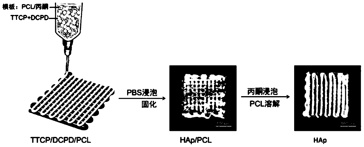 A kind of preparation method of calcium phosphate porous scaffold