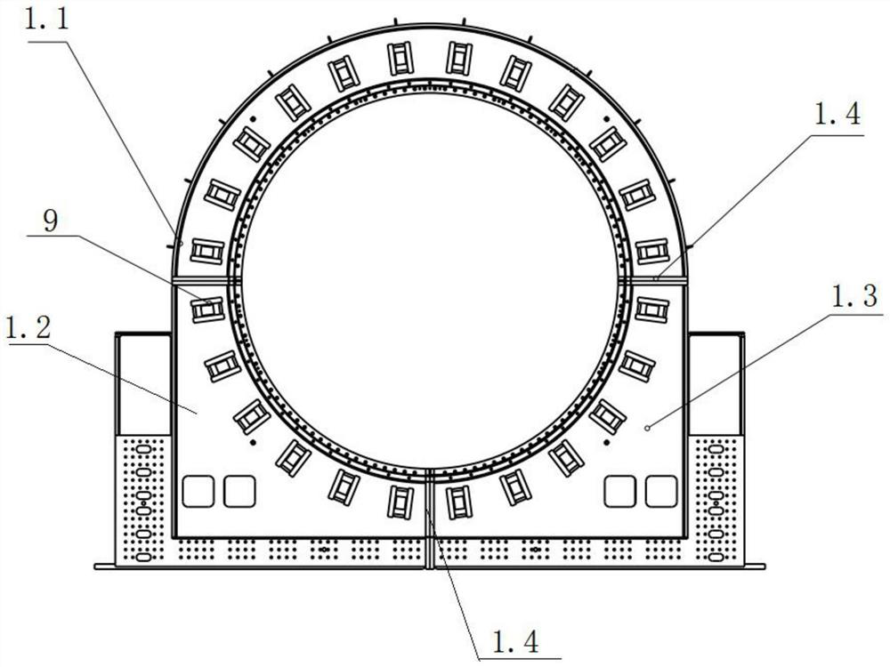 Bearing working condition simulation test bench