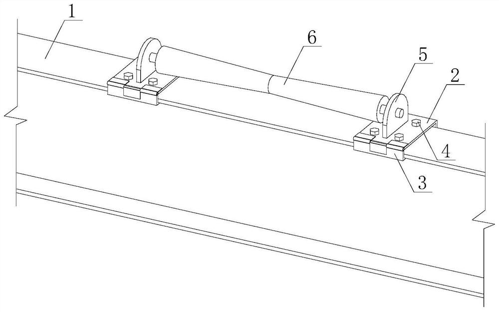 Pipeline sliding device and multi-layer pipe gallery pipeline sliding installation method