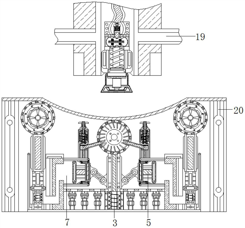 Auxiliary device capable of improving preshrinking quality and preventing wrinkles and used for steam preshrinking of garment fabric