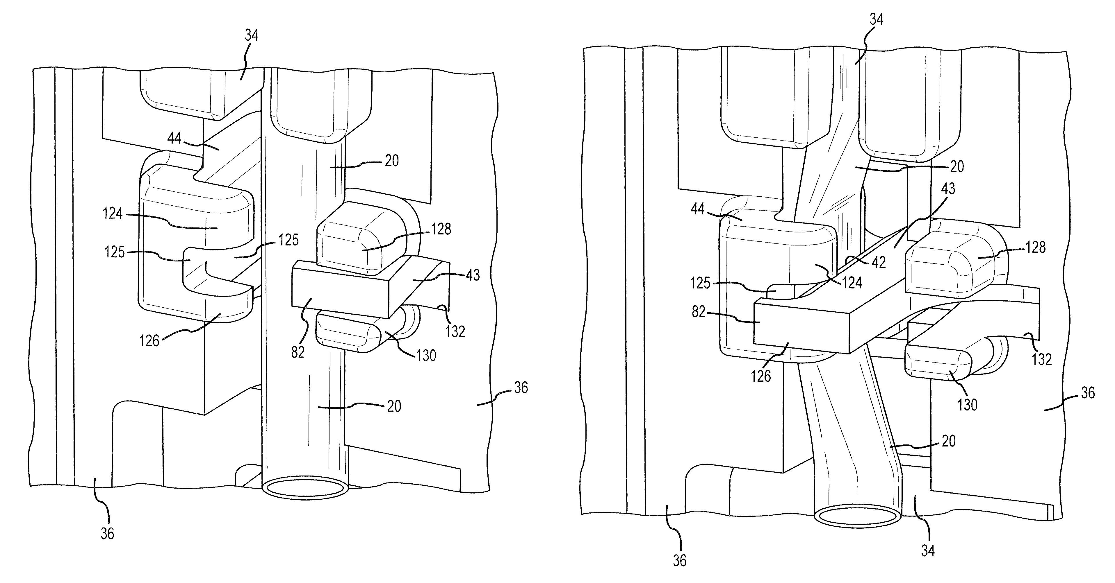 Infusion pump and method which inhibits unintended tubing withdrawal