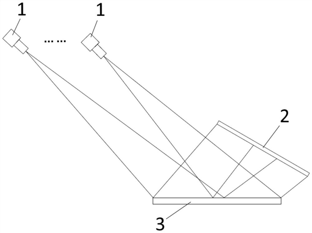 Curved surface detection method based on phase deflection