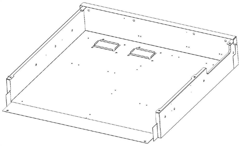 Bending die for electric control box of air conditioner outdoor unit