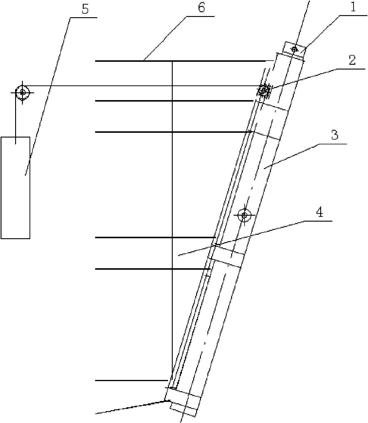 Large-scale lifting screen performance machine with long-span synchronous lifting arm