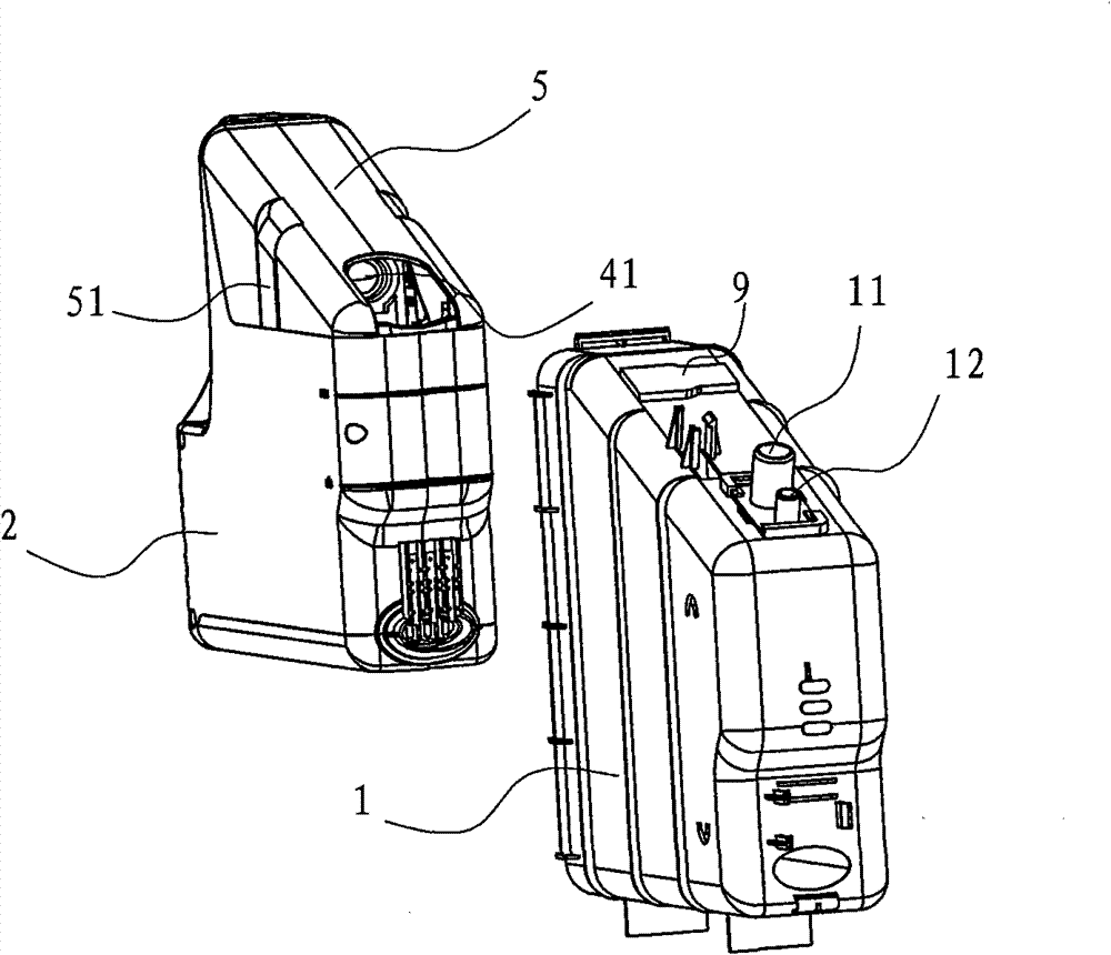 Water tank structure of electric steam box with water level alarm and prompt