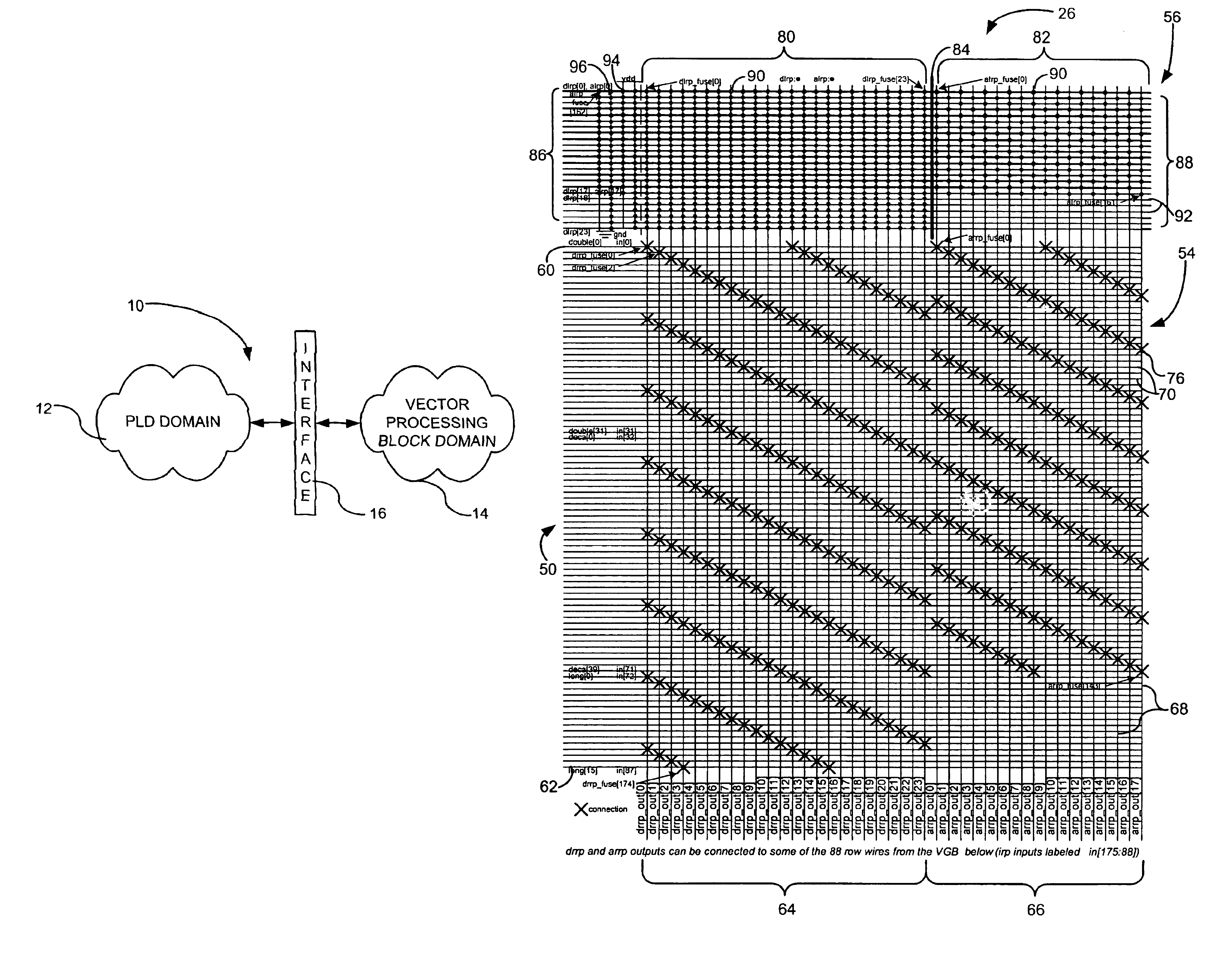 Converting bits to vectors in a programmable logic device