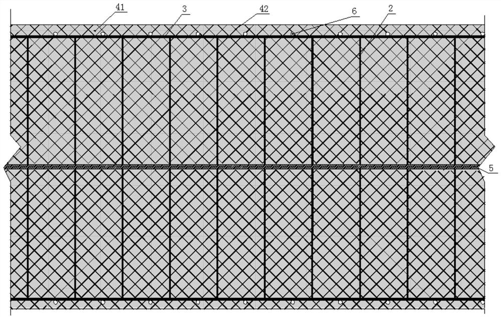 Post-cast strip plugging structure and construction method thereof