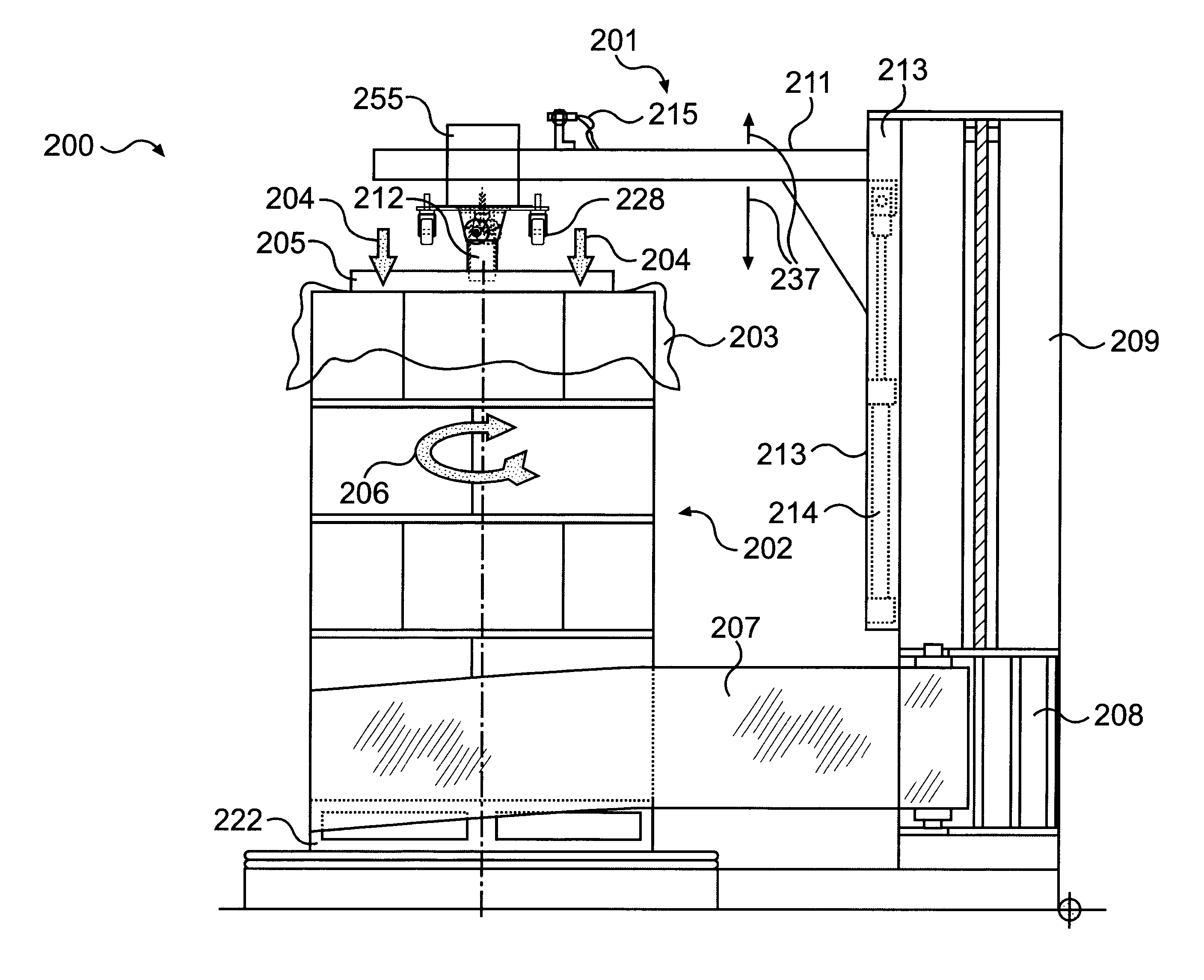 Method and apparatus for stretch wrapping a load, including a top platen